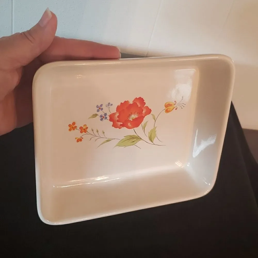Westland Stoneware Small Floral Dish Tray